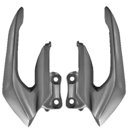 Alça Traseira Cb 250F - 2014 Acima - Par - Prata